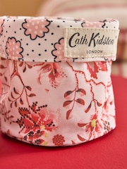 Cath Kidston Set of 2 Pink Floral Reversible Storage Bags - Image 4 of 6