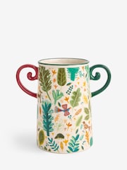 Lucy Tiffney Green/Yellow Autumn Leaf Utensil Pot - Image 1 of 2