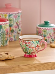 Lucy Tiffney Red Floral Mug - Image 2 of 3