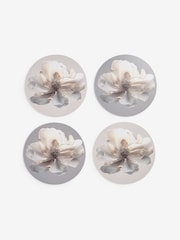 Lipsy Set of 4 Cream Mauve Corkback Floral Print Placemats - Image 1 of 1