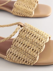 Neutral Forever Comfort® Woven Strappy Flat Sandals - Image 5 of 5