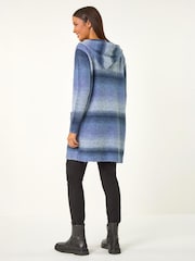 Roman Blue Spacedye Hooded Cardigan - Image 3 of 4