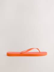 Orange Square Toe Flip Flops - Image 4 of 7