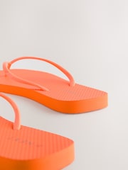 Orange Square Toe Flip Flops - Image 6 of 7