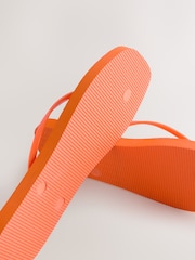 Orange Square Toe Flip Flops - Image 7 of 7