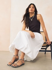 Snake Print Standard/Wide Fit Forever Comfort® Square Toe Strappy Sandals - Image 2 of 8