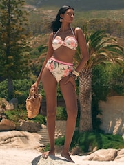 Love & Roses Bedrucktes Bandeau-Bikinioberteil - Image 3 of 4
