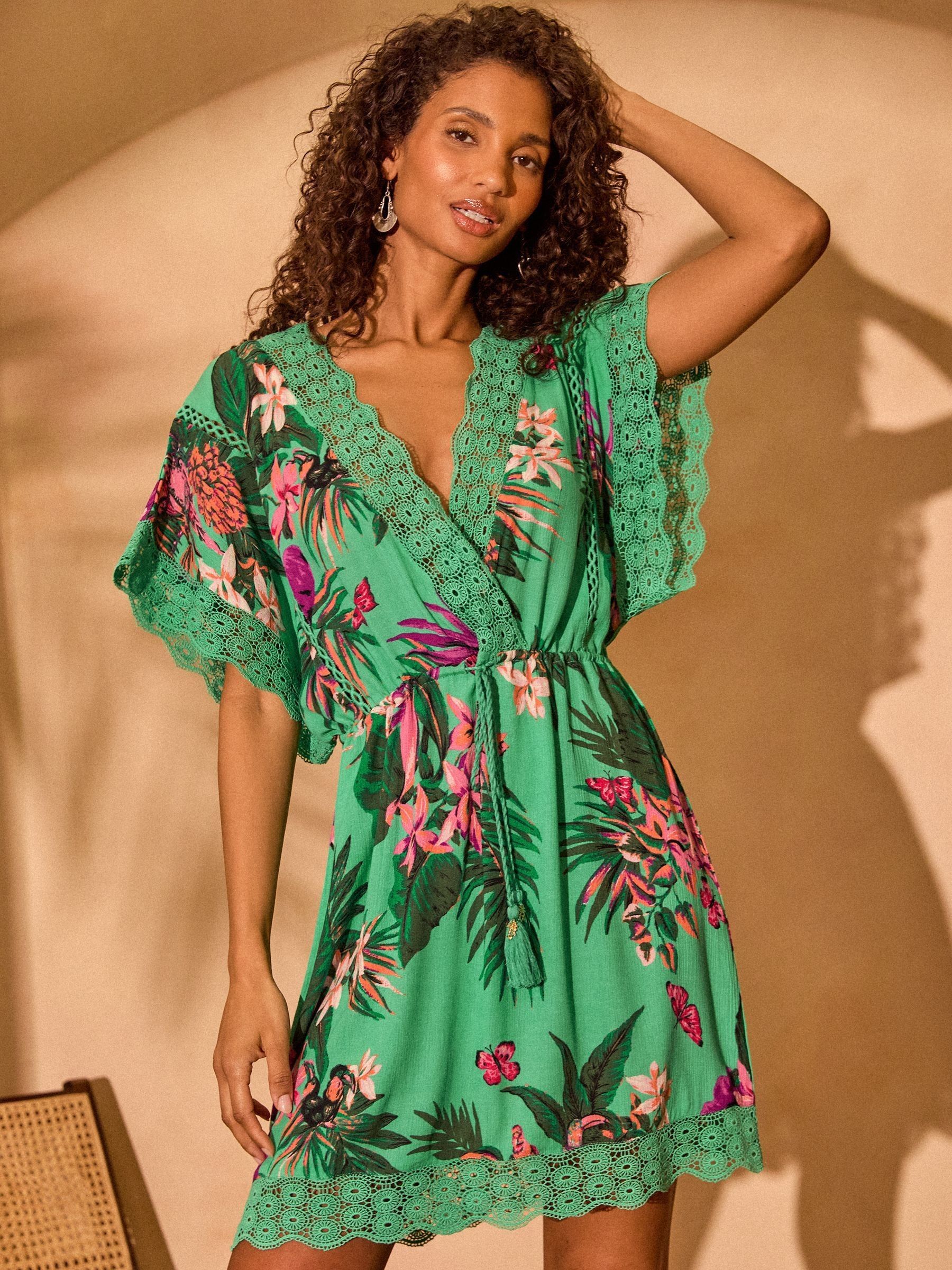 Tropical Green Lace Roberta main image 1