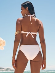 Love & Roses Textured Shell Trim Bandeau Bikini Top - Image 4 of 4