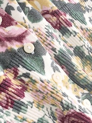 Floral Print Crew Neck Soft Knit Button Co-Ord Cardigan - Image 8 of 8