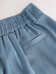 Blue Satin Wide Leg Elastic Back Trousers - Image 3 of 3