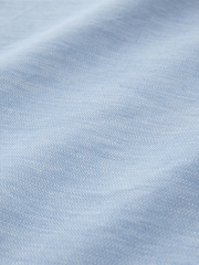 Blau - Chambray-Midirock mit hohem Leinenanteil und Struktur - Bild 6 von 6