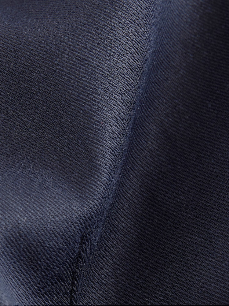 Navy Short Sleeve Jacket with Linen - Image 7 of 7