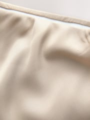 Champagne Gold Satin Midi Skirt - Image 6 of 7