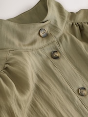 Khakigrün - Funnel Neck Utility Bomber Jacket - Bild 8 von 8
