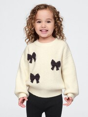 Gap White CashSoft Bow Jumper (6mths-5yrs) - Image 1 of 5