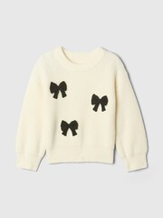 Gap White CashSoft Bow Jumper (6mths-5yrs) - Image 2 of 5