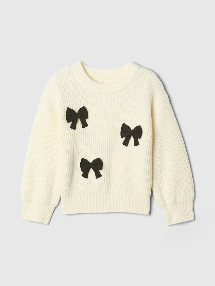 Gap White CashSoft Bow Jumper (6mths-5yrs) - Image 2 of 5