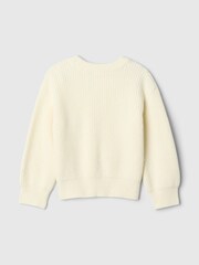 Gap White CashSoft Bow Jumper (6mths-5yrs) - Image 3 of 5
