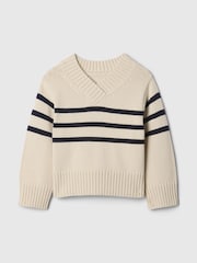 Gap Beige 247 Split-Hem Boxy Jumper (6mths-5yrs) - Image 1 of 2