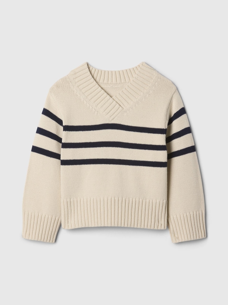 Gap Beige 247 Split-Hem Boxy Jumper (6mths-5yrs) - Image 1 of 2