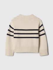 Gap Beige 247 Split-Hem Boxy Jumper (6mths-5yrs) - Image 2 of 2