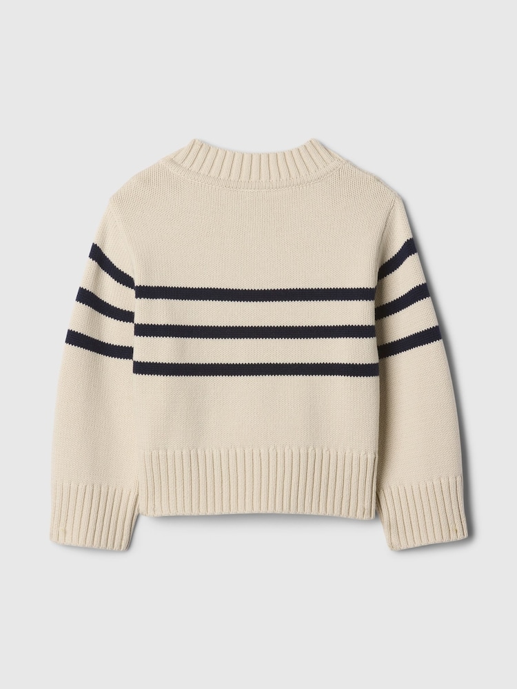 Gap Beige 247 Split-Hem Boxy Jumper (6mths-5yrs) - Image 2 of 2