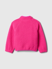 Gap Pink Sherpa Half-Zip Pullover Fleece (6mths-5yrs) - Image 2 of 3