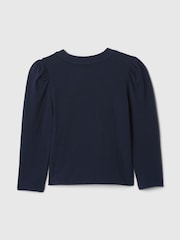 Gap Navy/Blue Puff Long Sleeve T-Shirt (6mths-5yrs) - Image 2 of 2