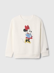 Gap White Minnie Mouse Disney Vintage Sweatshirt (6mths-5yrs) - Image 1 of 2