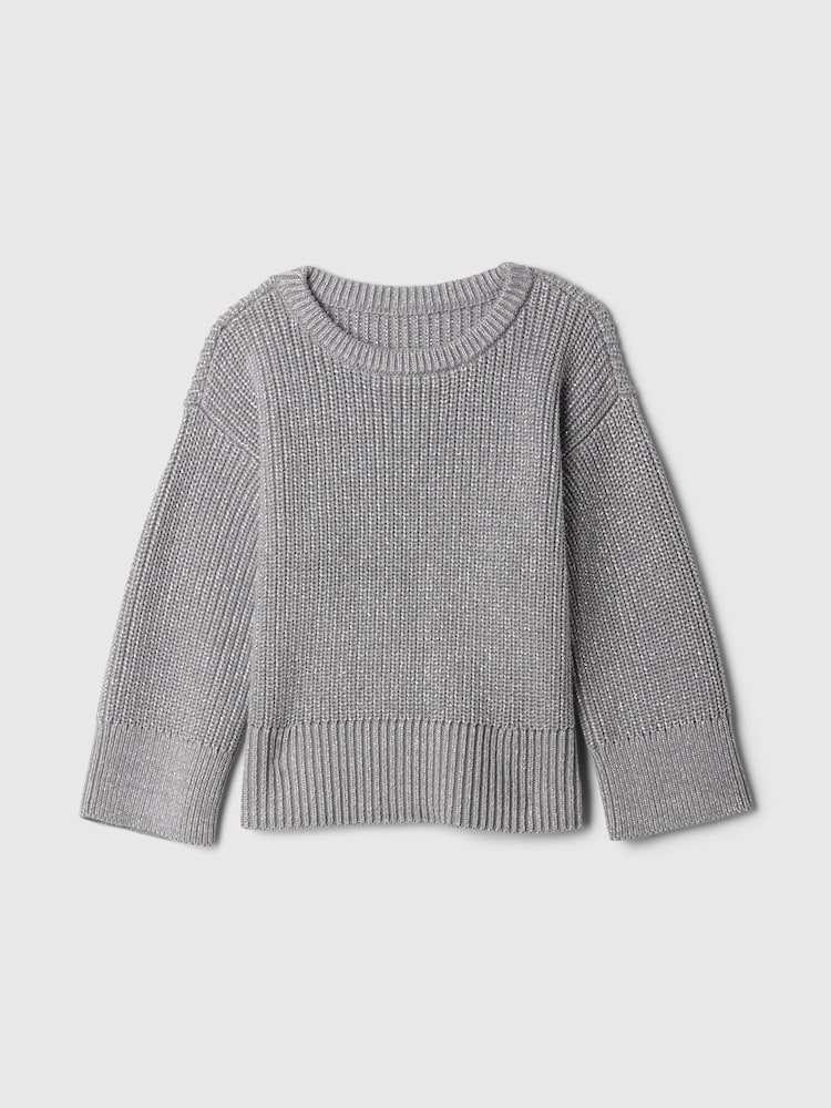Gap Grey Split-Hem Jumper (6mths-5yrs) - Image 2 of 3