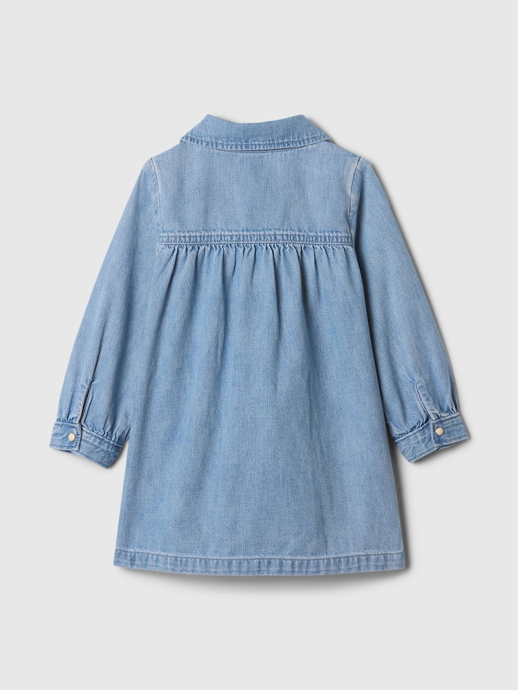 Gap Blue Denim Heart Dress (6mths-5yrs) - Image 2 of 2