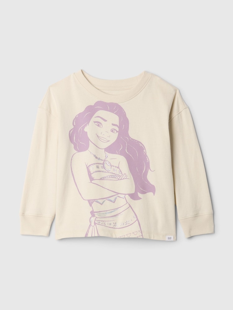 Gap Beige Disney Moana Graphic T-Shirt (6mths-5yrs) - Image 1 of 2