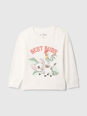 Gap White Pua & Hei Hei Disney Moana Graphic T-Shirt (6mths-5yrs) - Image 1 of 2