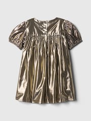 Gap Gold Metallic Bow Dress (6mths-5yrs) - Image 3 of 3