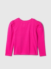 Gap Pink Puff Long Sleeve T-Shirt (6mths-5yrs) - Image 2 of 2