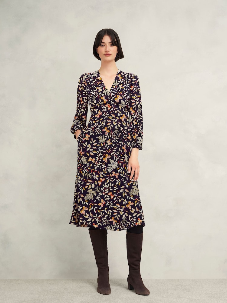 Hobbs Blue Petite Zainah Dress - Image 1 of 4