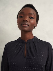 Hobbs Blue Shanice Sparkle Top - Image 3 of 4