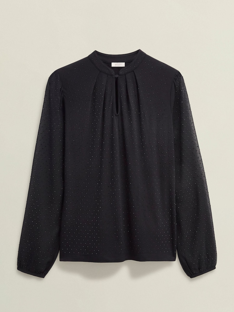 Hobbs Blue Shanice Sparkle Top - Image 4 of 4