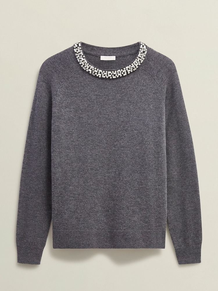Hobbs Grey Sherry Jumper - Image 4 of 4 Hobbs Grey Sherry Jumper - Image 4 of 4