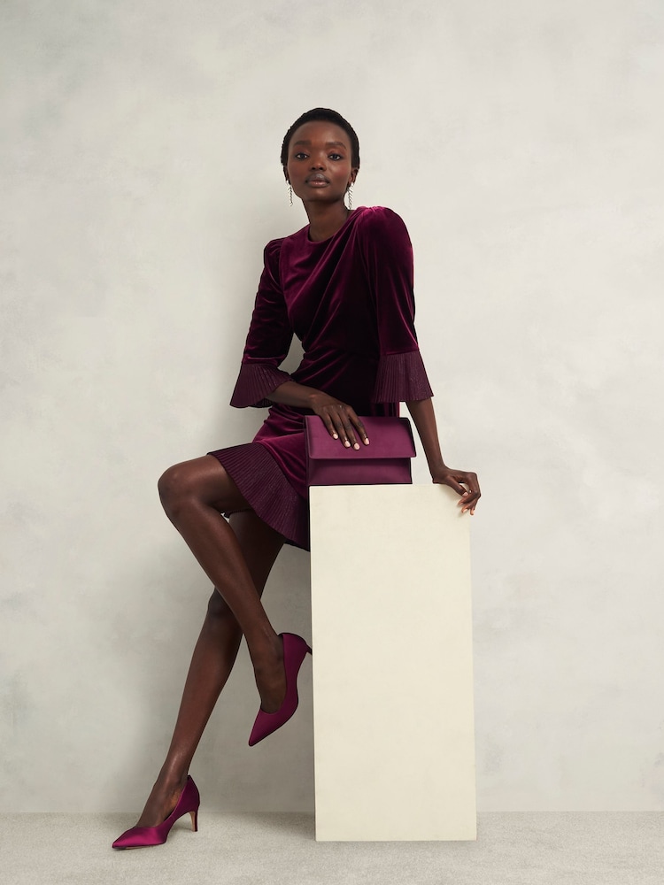 Hobbs Purple Renata Clutch - Image 3 of 3 Hobbs Purple Renata Clutch - Image 3 of 3