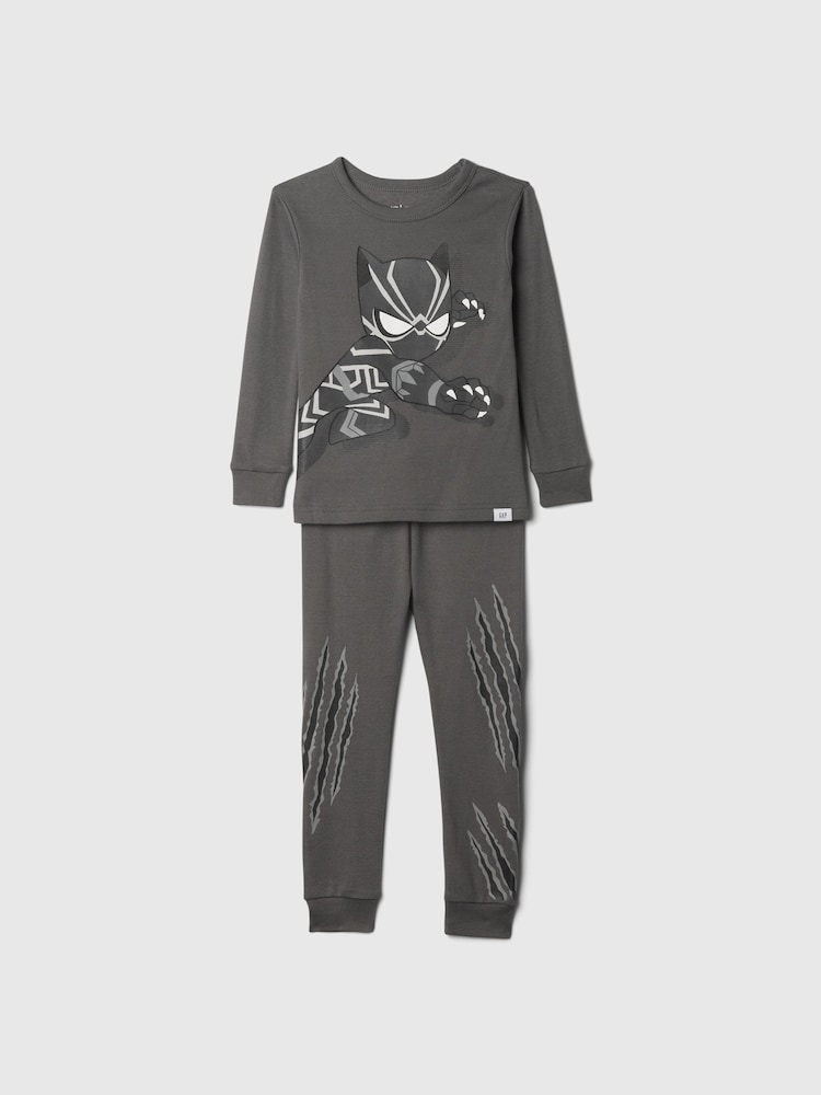 Gap Grey Black Panther Cotton Long Pyjamas (12mths-5yrs) - Image 1 of 2 Gap Grey Black Panther Cotton Long Pyjamas (12mths-5yrs) - Image 1 of 2