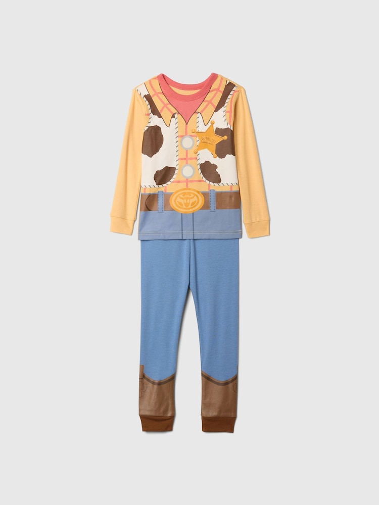 Gap Yellow Woody Disney Toy Story Cotton Long Sleeve Pyjamas (12mths-5yrs) - Image 1 of 1