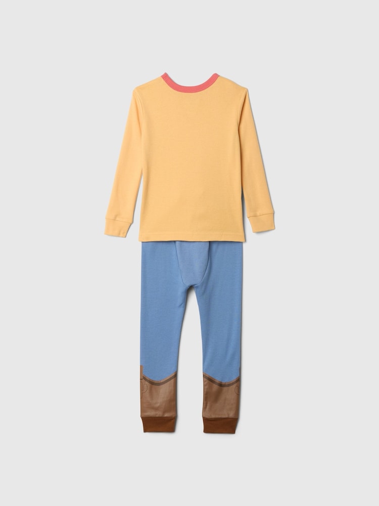 Gap Yellow Woody Disney Toy Story Cotton Long Sleeve Pyjamas (12mths-5yrs) - Image 2 of 2