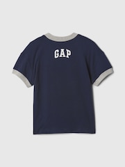 Gap Navy Blue Buzz Lightyear Disney Toy Story Cotton Short Sleeve T-Shirt (6mths-5yrs) - Image 2 of 2