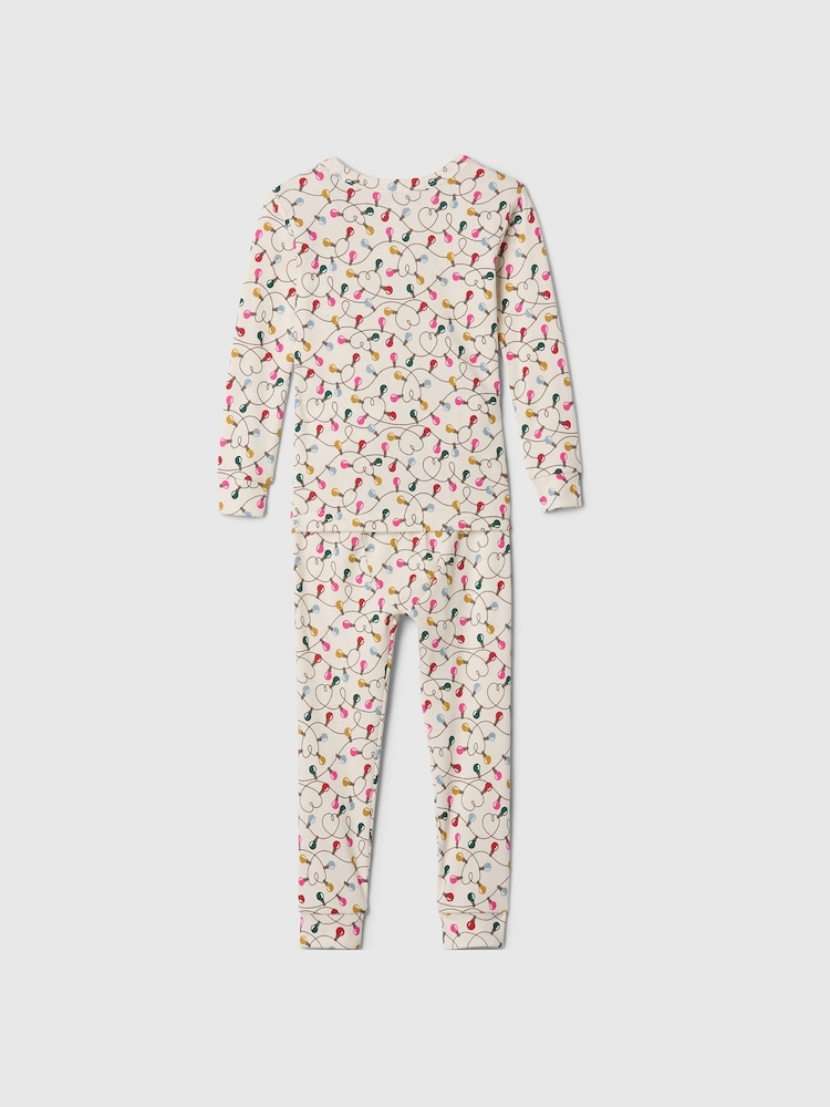 Gap Cream Christmas Print Pyjamas (6mths-5yrs) - Image 2 of 2