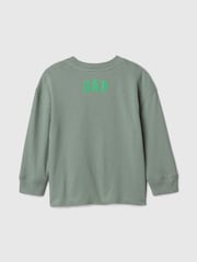 Gap Green Pumbaa & Timon Disney Lion King Graphic Long Sleeve T-Shirt (6mths-5yrs) - Image 2 of 2