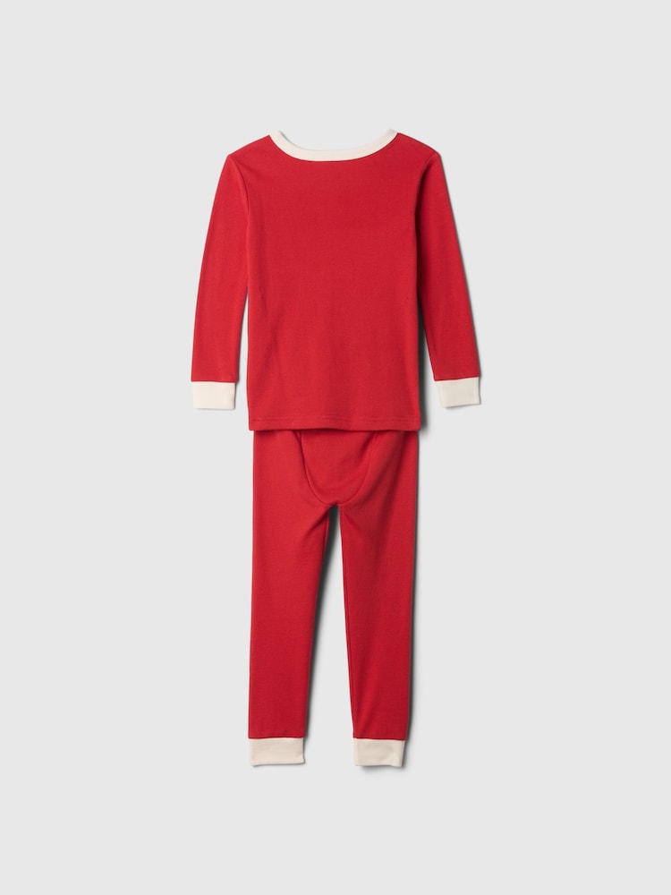 Gap Red Santa Christmas Print Pyjamas (6mths-5yrs) - Image 2 of 2