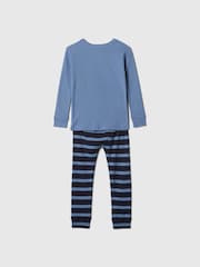 Azul con Capitán América - Pijamas de algodón cepillado con diseño de Marvel de Gap (12 meses - 5 años) - Imagen 2 de 2