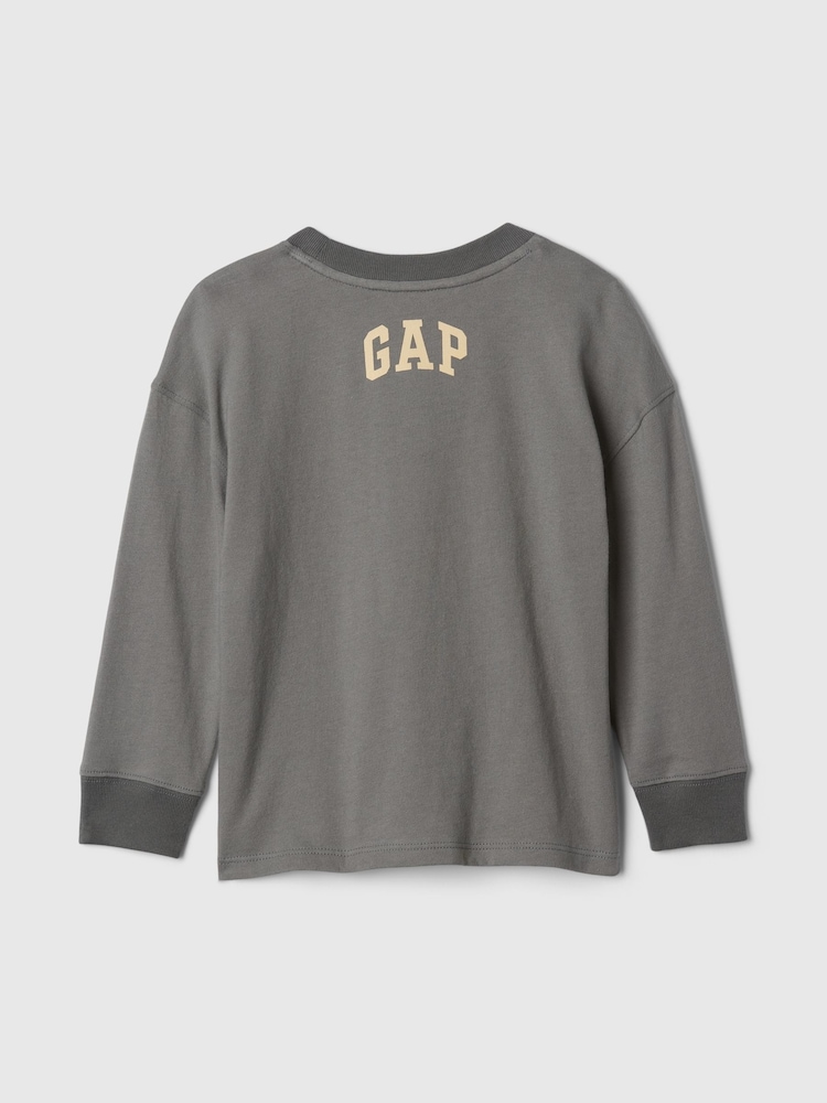 Gap Grey Musafa Disney Lion King Graphic Long Sleeve T-Shirt (6mths-5yrs) - Image 2 of 2